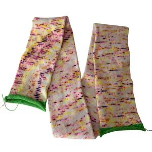 Handmade Knitted Sock Tube Variegated Pink Yellow 45 Inch 103g Fingering